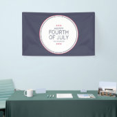 Klassieke marine vierde juli onafhankelijkheidsdag spandoek (Beurs)
