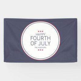 Klassieke marine vierde juli onafhankelijkheidsdag spandoek