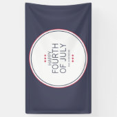 Klassieke marine vierde juli onafhankelijkheidsdag spandoek (Verticaal)