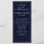 Klassieke Marine Zilveren Bruiloft programma's (Voorkant)