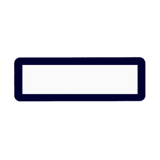 Klassieke marineadreslabel etiket (Voorkant)
