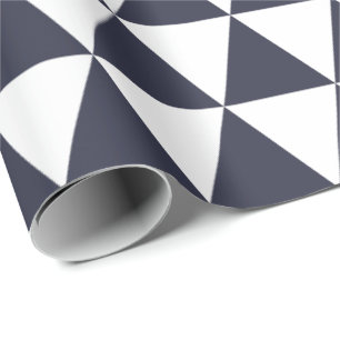 Klassieke marineblauw driehoeksopvulpapier cadeaupapier