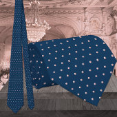 Klassieke marineblauw en blush roze puntige wedden stropdas