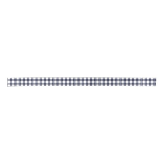 Klassieke marineblauw en wit patroonpatroon satijnen lint (Voorkant)