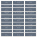 Klassieke marineblauw individueel huwelijksadres sticker<br><div class="desc">Eigen klassieke marineblauw en witte adresetiketten voor individuele bruiloft - Vraag me of u vragen hebt *om het even welke kleurenbacker en tekst</div>