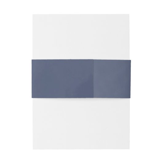 Klassieke marineblauwe rook uitnodigingen wikkel (Achterkant Voorbeeld)