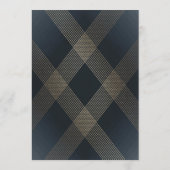 Klassieke marineblauwkalligrafie Monogram bruiloft Kaart (Achterkant)