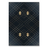 Klassieke marineblauwkalligrafie Monogram bruiloft Kaart (Achterkant)