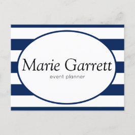 Klassieke marinestripes Marketing Feestdagenkaart