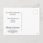 Klassieke marinestripes Marketing Feestdagenkaart (Achterkant)