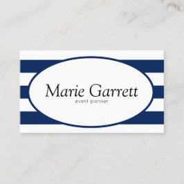 Klassieke marinestripes visitekaartje
