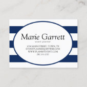 Klassieke marinestripes visitekaartje (Achterkant)