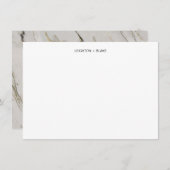 Klassieke marmer-kaarten notitiekaartje (Voorkant / Achterkant)