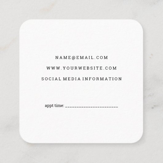 Klassieke marmer met label op het label Barber (Achterkant)