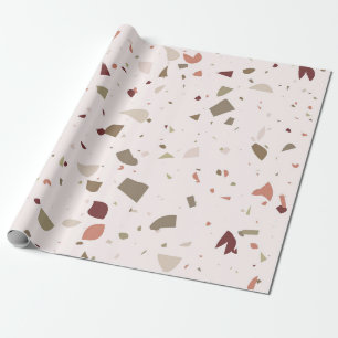 Klassieke marmer terrazzo achtergrond cadeaupapier