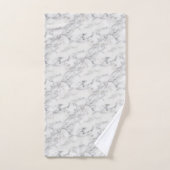 Klassieke Marmer Zwart Wit Grijs Steen Bad Handdoek (Handdoek)