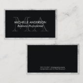 Klassieke marmeren afwerking | Monogram | Executiv Visitekaartje (Voorkant / Achterkant)