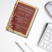 Klassieke Marmeren Bruiloft Kaart