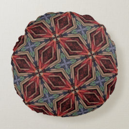 Klassieke Marokkaanse geometrische decoratieve pat Rond Kussen