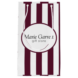 Klassieke Maroon Stripes Custom Klein Cadeauzakje