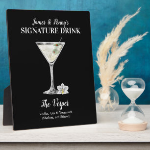 Klassieke Martini • PERSONALISEER deze Signature d Fotoplaat