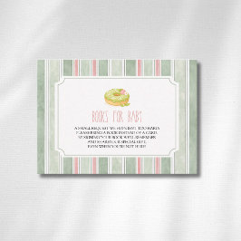 Klassieke Matcha Donut Voor Baby Meisje Boeken Voo Informatiekaartje