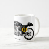 Klassieke matchless G45 motorfiets mok (Voorkant rechts)