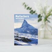 Klassieke Matterhorn, Zwitserland Briefkaart (Staand voorkant)