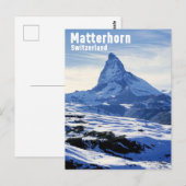 Klassieke Matterhorn, Zwitserland Briefkaart (Voorkant / Achterkant)