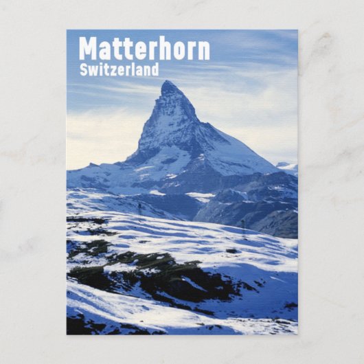 Klassieke Matterhorn, Zwitserland Briefkaart (Voorkant)