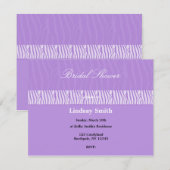 Klassieke mauve bruiloftsuitnodiging kaart (Voorkant / Achterkant)