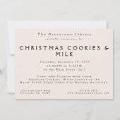 Klassieke melk en koekjes kaart (Achterkant)