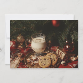 Klassieke melk en koekjes kaart