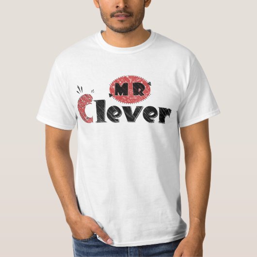 klassieke meneer slim  t-shirt (Voorkant)