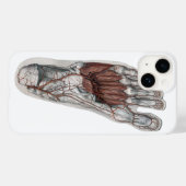Klassieke menselijke anatomie voetafdruk podiatrie Case-Mate iPhone case (Achterkant (horizontaal))