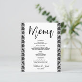 Klassieke menu met budgetminimalistische budgetten (Staand voorkant)