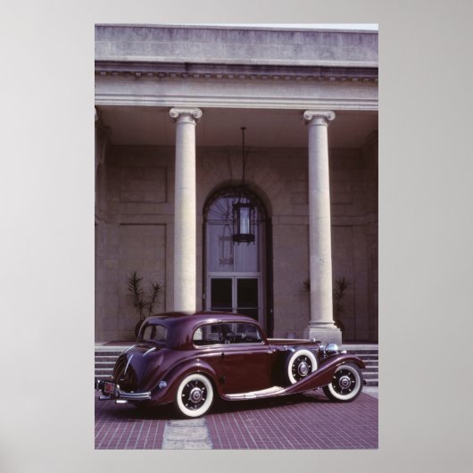 Klassieke Mercedes Benz 540K Coupe Poster (Voorkant)