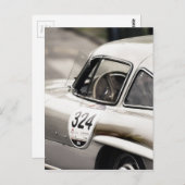 Klassieke  mercedes zwart-wit briefkaart (Voorkant / Achterkant)