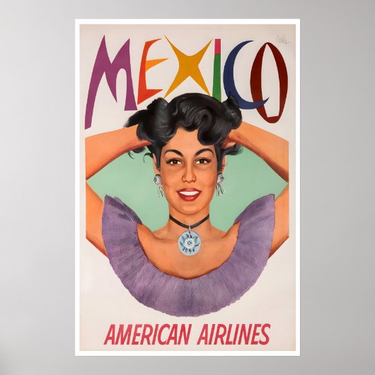 Klassieke Mexicaanse Kunst Mexico Reisposter Keuke Poster (Voorkant)