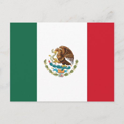 Klassieke Mexicaanse vlag Briefkaart (Voorkant)