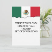 Klassieke Mexicaanse vlag Kaart (Staand voorkant)