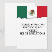 Klassieke Mexicaanse vlag Kaart (Voorkant / Achterkant)