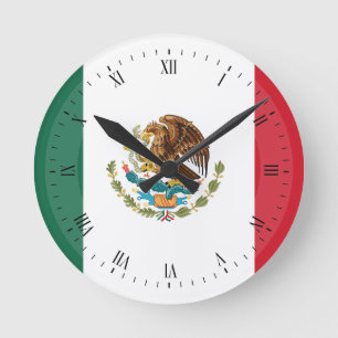 Klassieke Mexicaanse vlag Ronde Klok