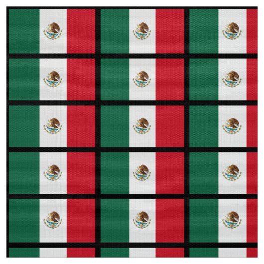 Klassieke Mexicaanse vlag Stof (Swatch)