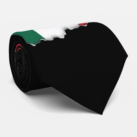 Klassieke Mexicaanse vlag Stropdas (Opgerold)