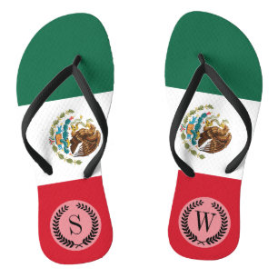 Klassieke Mexicaanse vlag Teenslippers