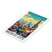 Klassieke Mexico City CDMX Retro Vintage Reizen Magneet (Linkerzijde)