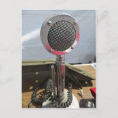 Klassieke microfoon briefkaart (Voorkant)