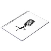 klassieke microfoon notitieboek (Linkerzijde)