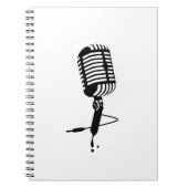 klassieke microfoon notitieboek (Voorkant)